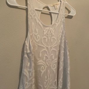 White lace top